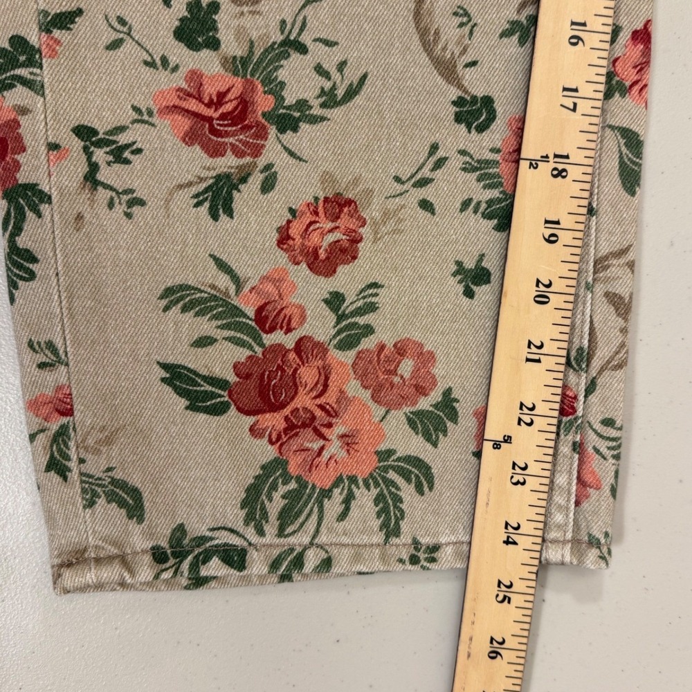 We The Free Jeans Women 27 Deep Trance Boyfriend Wallpaper Floral Boho NEW - Picture 9 of 10